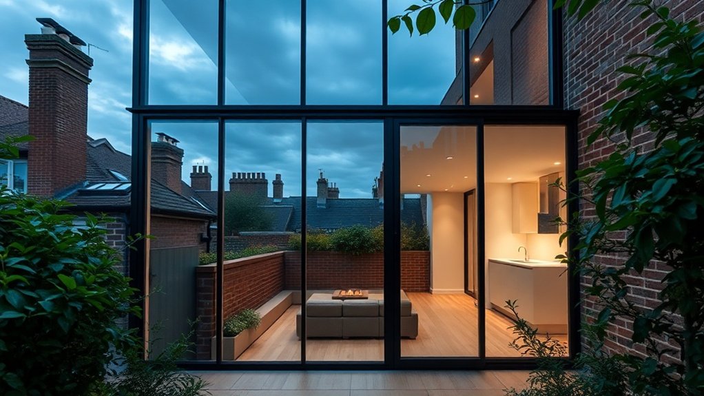 Glass Extension Walls Berkhamsted