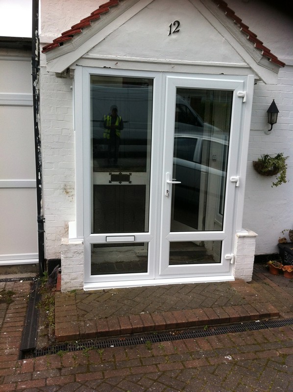 uPVC French doors fitted as front entrance in Berkhamsted