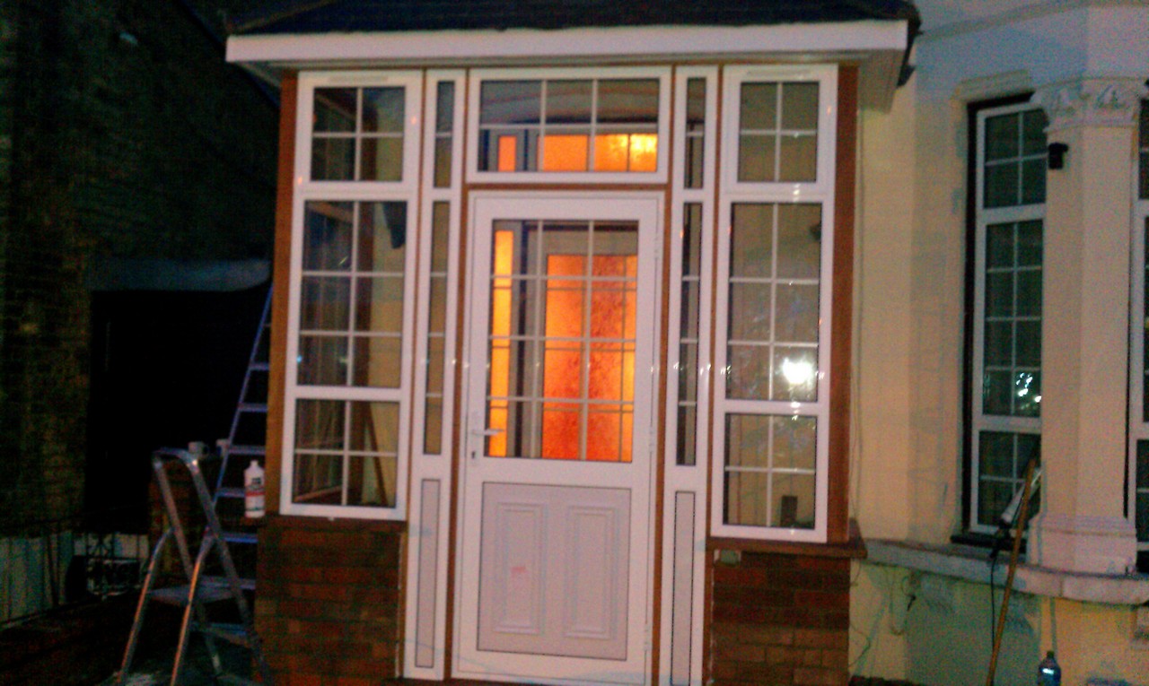 uPVC porch with Georgian bar glazing installed in Berkhamsted